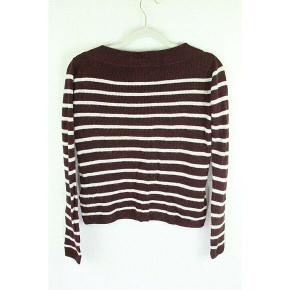 H&M Sweater Women's Size Small Pullover Striped Alpaca Long Sleeves - Picture 3 of 4